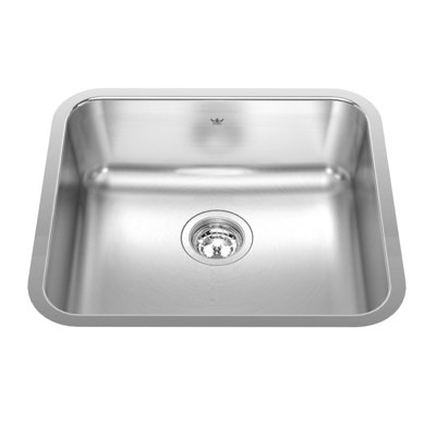 19.75'' L Single Bowl Stainless Steel Kitchen Sink