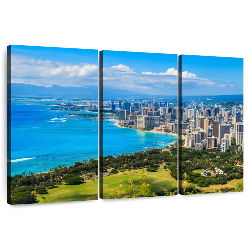 Rorry Honolulu Hotels, 36" H x 57" W