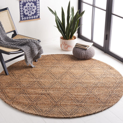 Tapis naturel / noir Ilenna