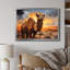 Camel Crossing, reproduction d'art sur toile-657590704-657590710