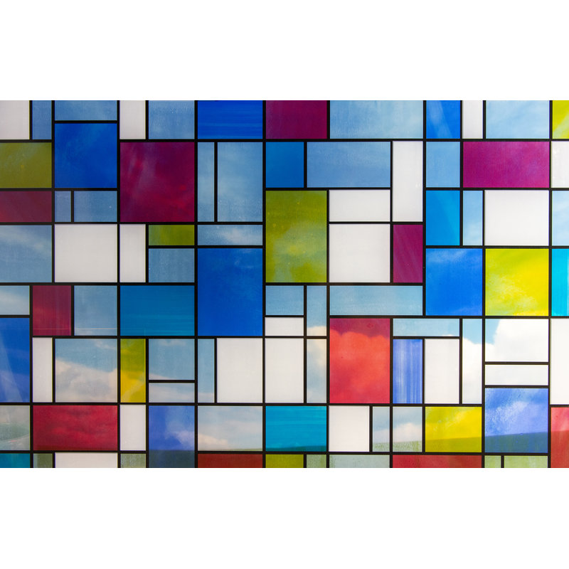Mondrian Abstract Window Decal