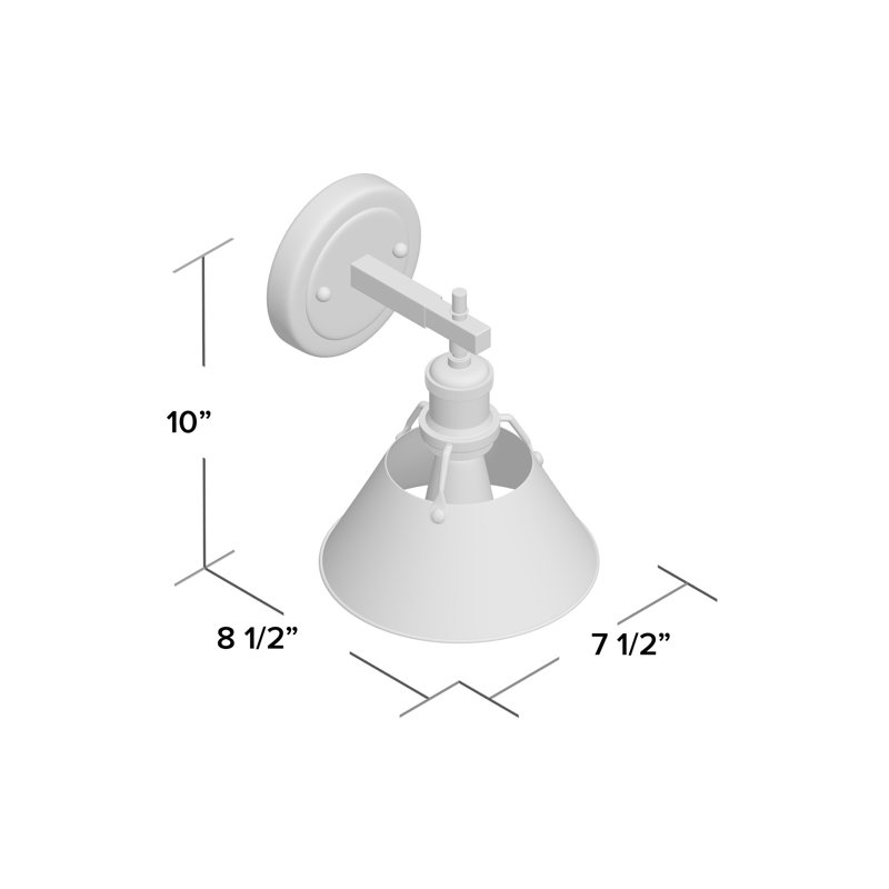 Felda Dimmable Steel Vanity Light, Rubbed Bronze, Brushed Champagne Bronze, 1 Lights