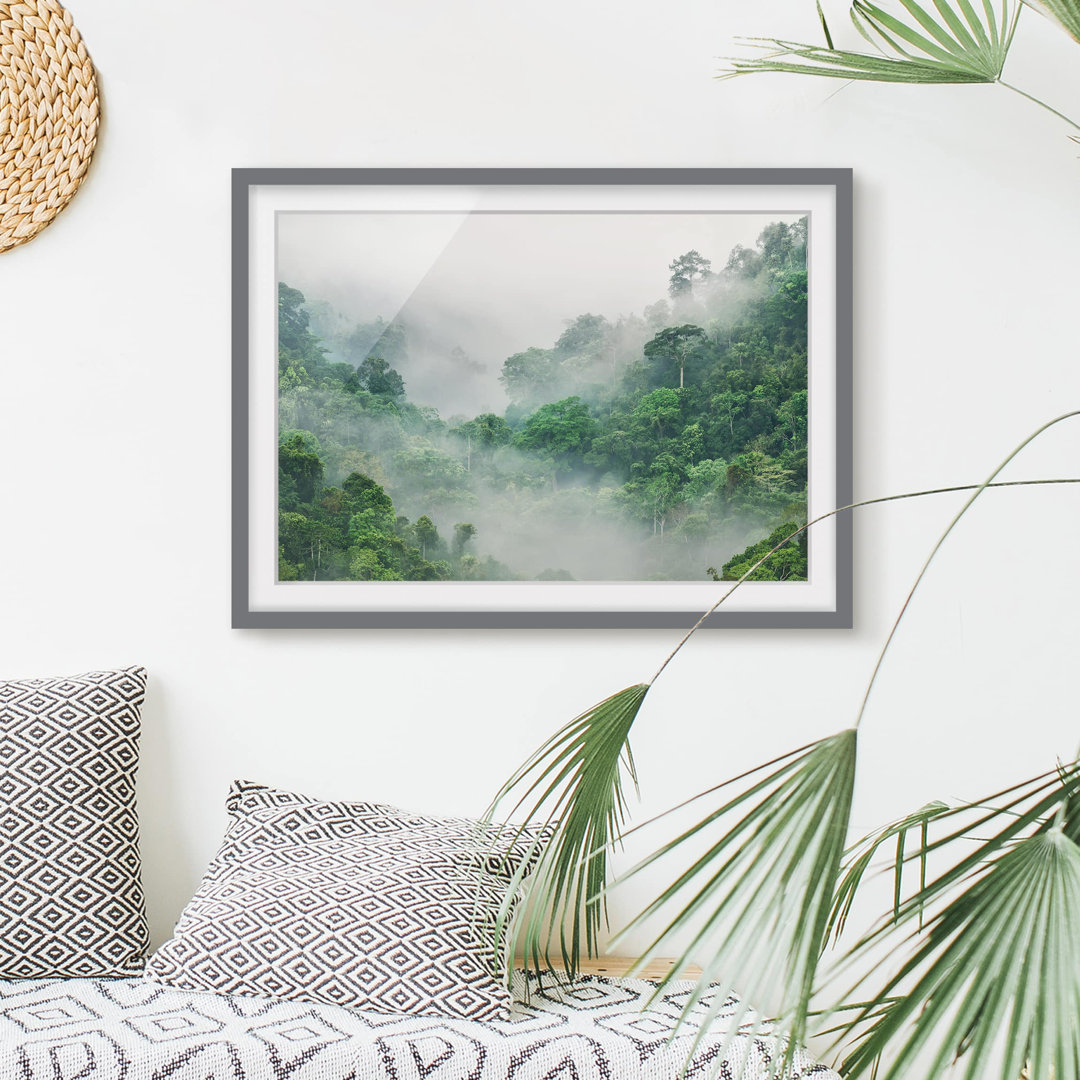 Gerahmtes Poster Jungle in the Mist