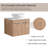 Karlei 24.07 " W Free Standing Wall Mounted 1 Single Vanity Bathroom Vanity With Stone Top