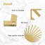 Sun Rays Burst, black gold metal wall decor, minimalist modern contemporary decor-99012584-99012581