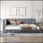 Full Size Upholstered Daybed/Sofa Bed Frame, Velvet