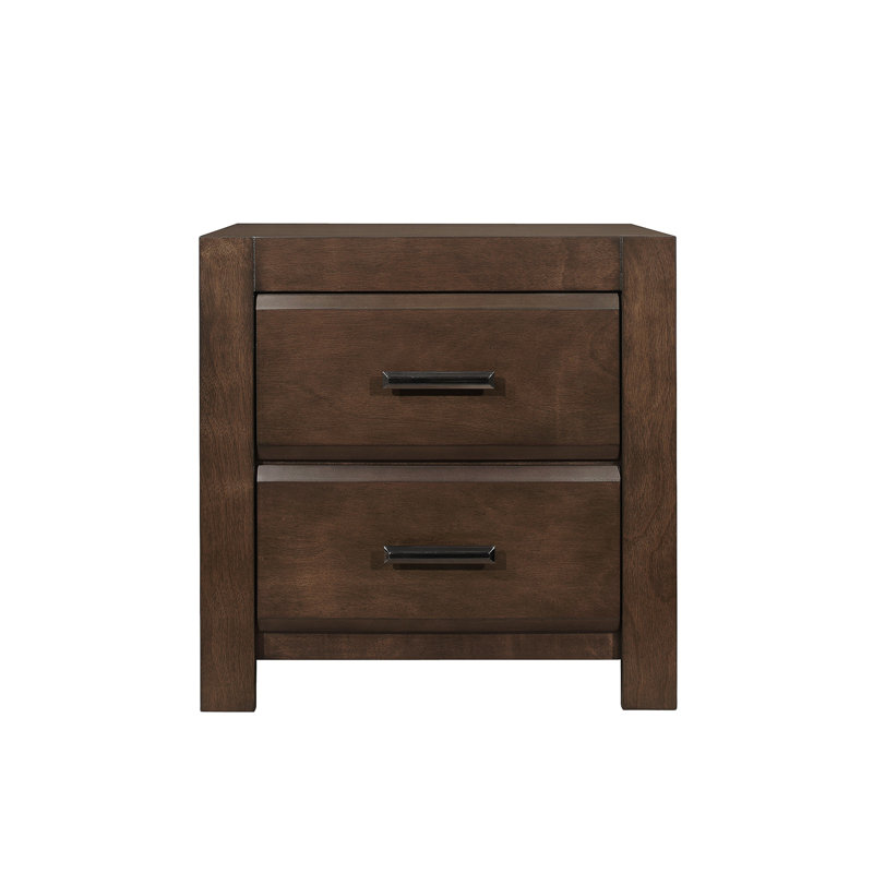 Table de chevet à deux tiroirs 1pc