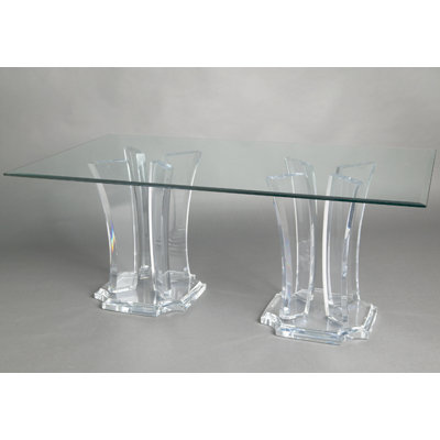 Milano Glass Top Dining Table