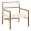 Chloe 26" W Armchair with White Seat