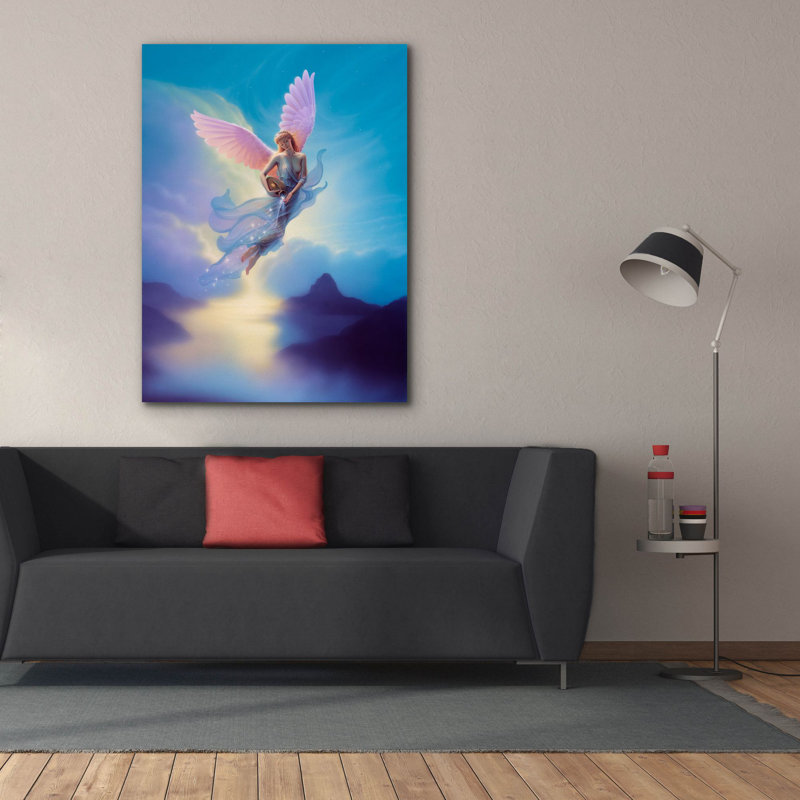 «Verseau sur toile» par Kirk Reinert, H 54 po x l 40 po x P 1,5 po