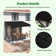 10'W X 8'D  Manual Slope Patio Awning In Black