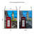 14.5"H London Stained Glass Window Panel