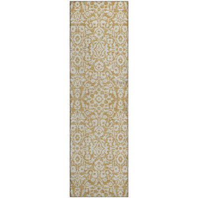 Premium Machine Washable Prisco Gold Rug