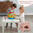 Letyton 10.6 Inch Lightweight Folding Step Stool, Plastic Foldable Step Stools Stepping Stool With Handle For Kids And Adults, 300 Lb Capacity-1595931454