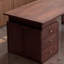 Bureau en bois massif de style rétro avec rangement de tiroir-1154244295