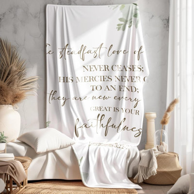 Christian Gifts for Women, Christian Blanket, Inspirational Birthday Gifts for Women Sister Friend Grandma, Religious Scripture Throw Blankets for Bed Bedroom Living Room Decor, 30x40 in