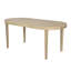 Table de salle à manger 70 "ovale en bois d'acacia avec plateau à lattes-1765057977