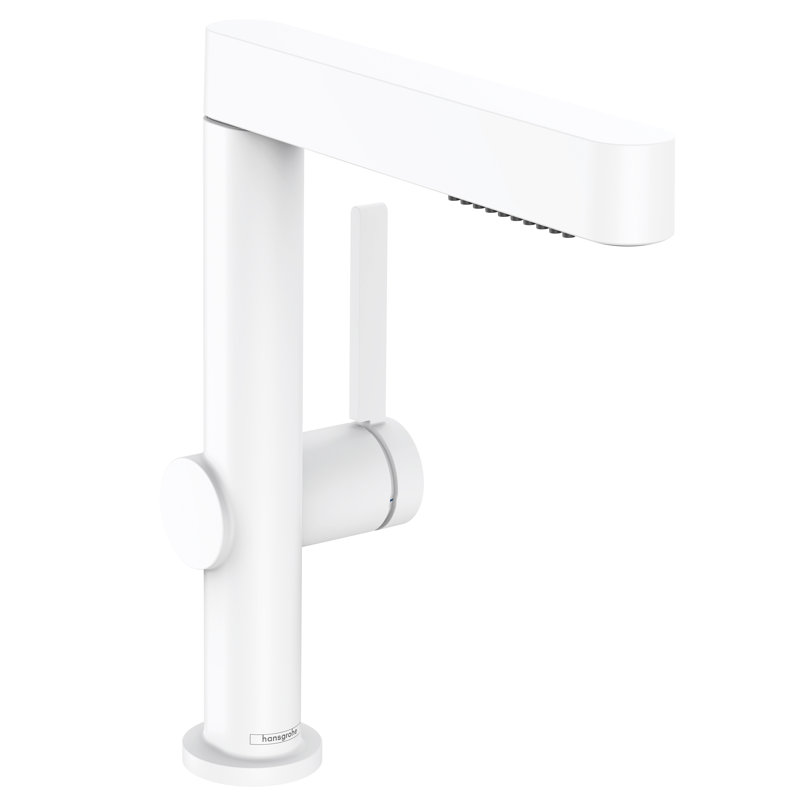 Robinet 230 monotrou avec douchette rétractable 1,2 GPM hansgrohe Finoris, Blanc mat