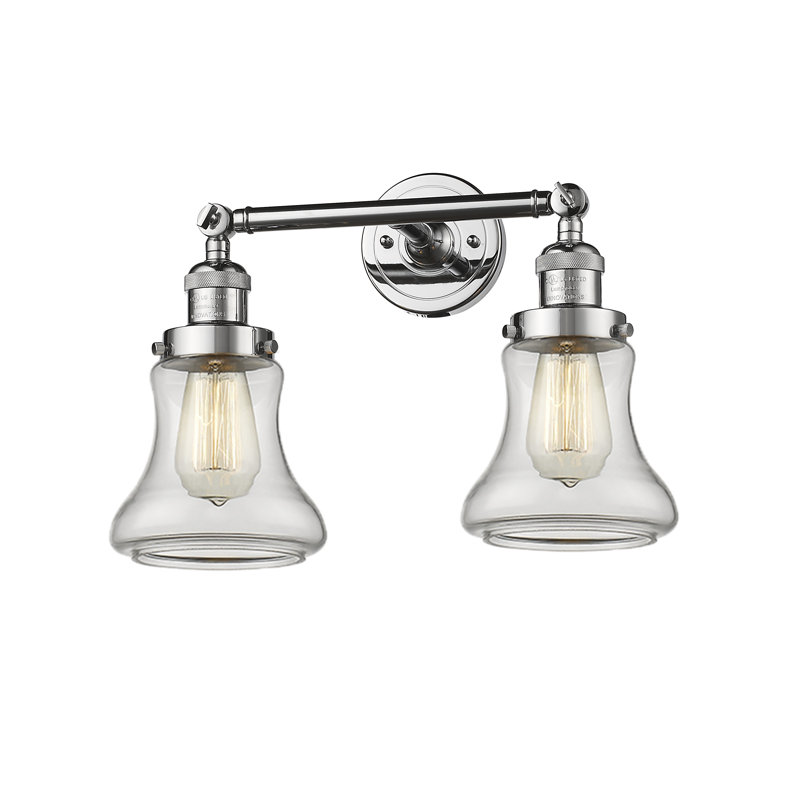 Edda 2 - Light Dimmable Vanity Light, 6 Watt Vinage LED Bulb, Clear, Polished Chrome