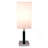 26"H BROWN SQUARE WOODEN TABLE LAMP