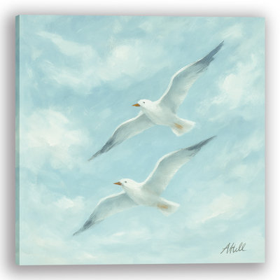 «Soaring Harmony - Coastal Seagulls», art mural