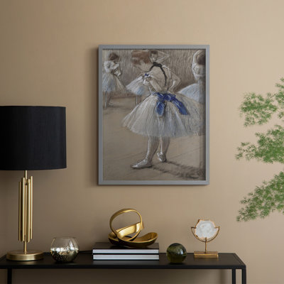 «Vintage Portrait Print», reproduction encadrée en bois massif