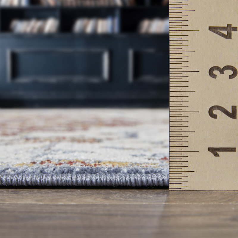 Tapis oriental oriental en polypropylène tissé à la main crème, Rectangle 4 pi x 6 pi