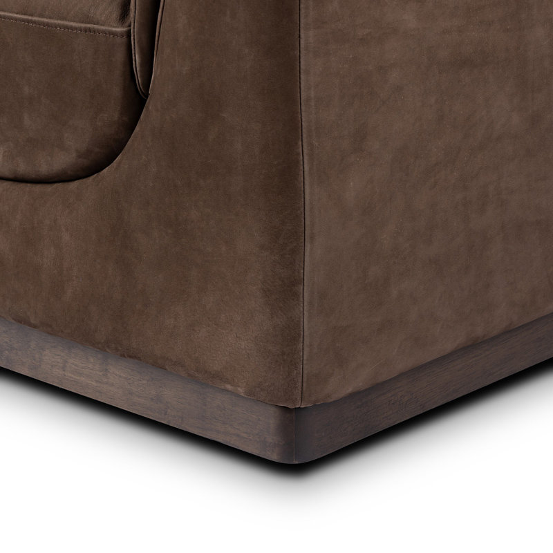 Santino Sofa-86", Nubuck Cigar