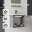 Meuble-lavabo flottant avec lavabo, porte à fermeture en douceur, lavabo en céramique, contreplaqué-1983111565-1983111569