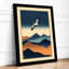 Bird Above Mountains Japandi - Framed Print-1516892284-1516892286