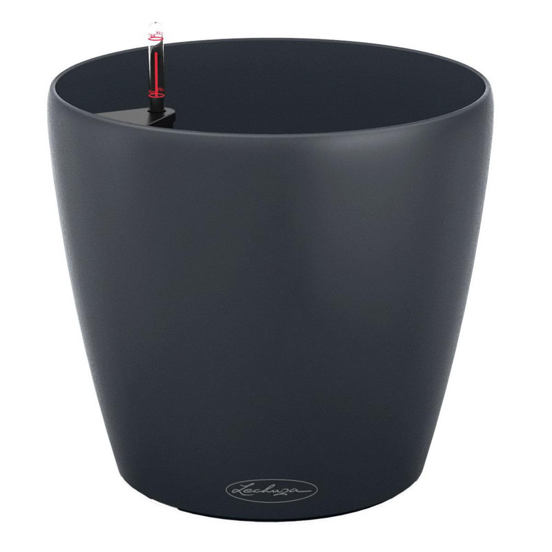 Classico Pot Planter, Slate, 26cm H x 27.5cm W x 27.5cm D