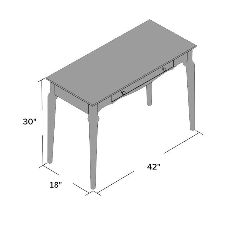 Writing Desk, Hertiage Blue