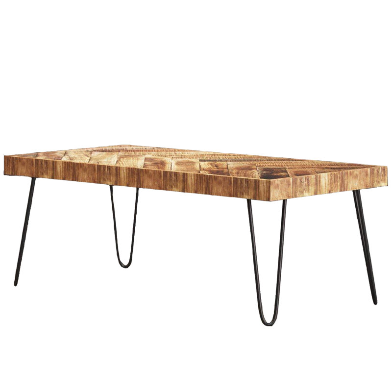 Solid Wood Top End Table