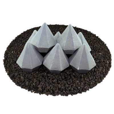 4'' x 4'' Ceramic Fire Pit Accessory