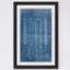 « ciseaux 1925 blueprint » par steve king, reproduction d’art encadrée-18064546