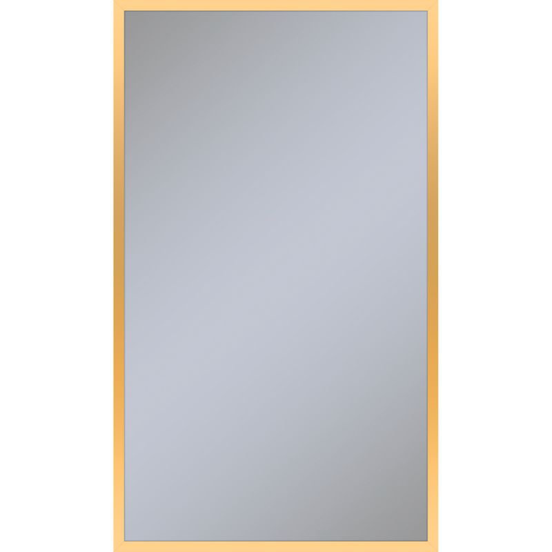 Profiles Modern & Contemporary Bathroom / Vanity Mirror, 39.25" x 23.125", Matte Gold