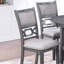 5pc Dining Set Round Table w Shelve Unique Design 4x Side Chairs Modern Contemporary Dining Room Furniture