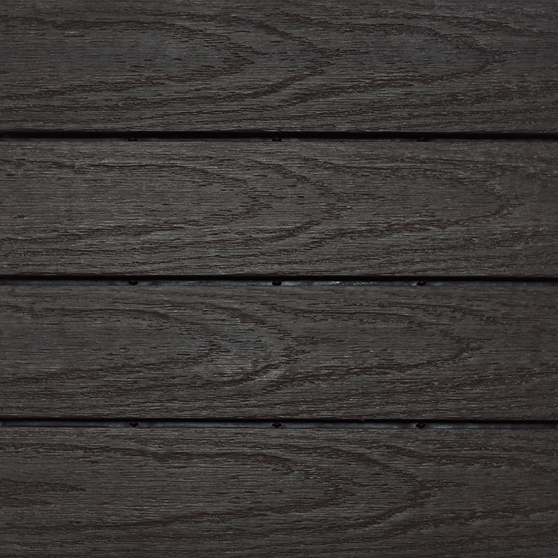 UltraShield Naturale 12'' L x 12'' W Composite Interlocking Deck Tile, Indonesian Merbau
