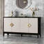 Buffet léger de luxe à quatre portes avec poignées en diamant