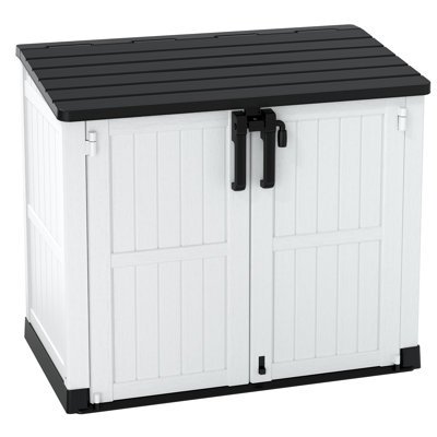 51.1''W Outdoor Resin Horizontal Storage Shed-280 Gallon