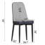 Ensemble de table de salle à manger extensible de 62,99 à 78,74 po pour 2 à 8 personnes, équipé de 6 chaises de salle à manger rembourrées en tissu polyuréthane épais, d'une table de salle à manger spacieuse, d'une table et de chaises de cuisine, avec des pieds en U-35951130-35951131