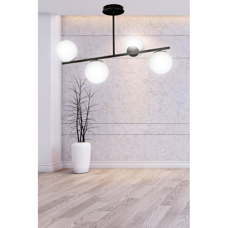 Gaen 4 - Light Unique/Statement Pendant, Black