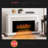 Sikes 36.1'' W Steel Electric Fireplace with 82 BTU