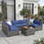 Blue Cushion/Gray Frame selected