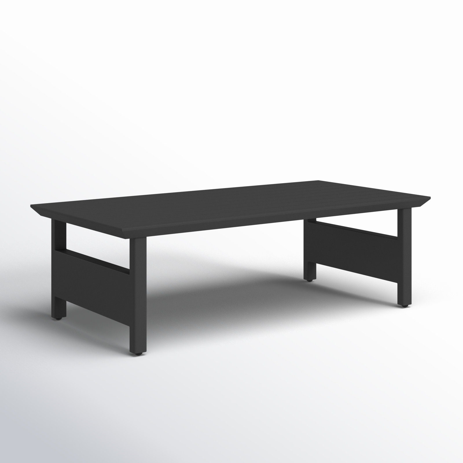 Everlee 48" Patio Table, Black