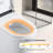Smart Toilet With Built - In Bidet Seat, Auto Open/Close Foot Sensor, Led Display, Night , Warm Water & Dryer, Revolving Lamp, Side Knob Controls White Modern Ceramic Bathroom Toilet, 26.61 Depth,