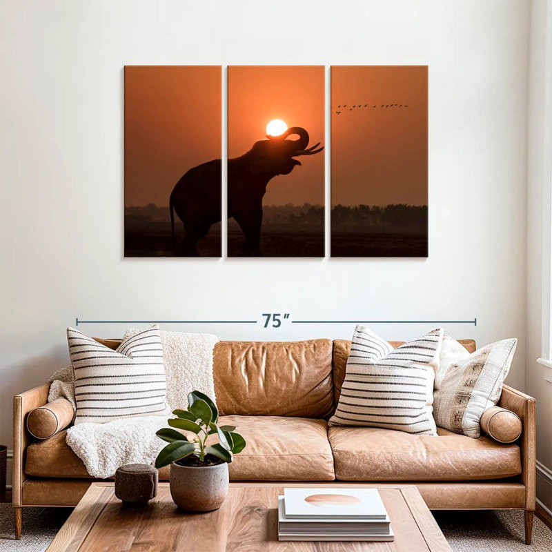 Brampt Elephant Call Silhouette, 36" H x 57" W