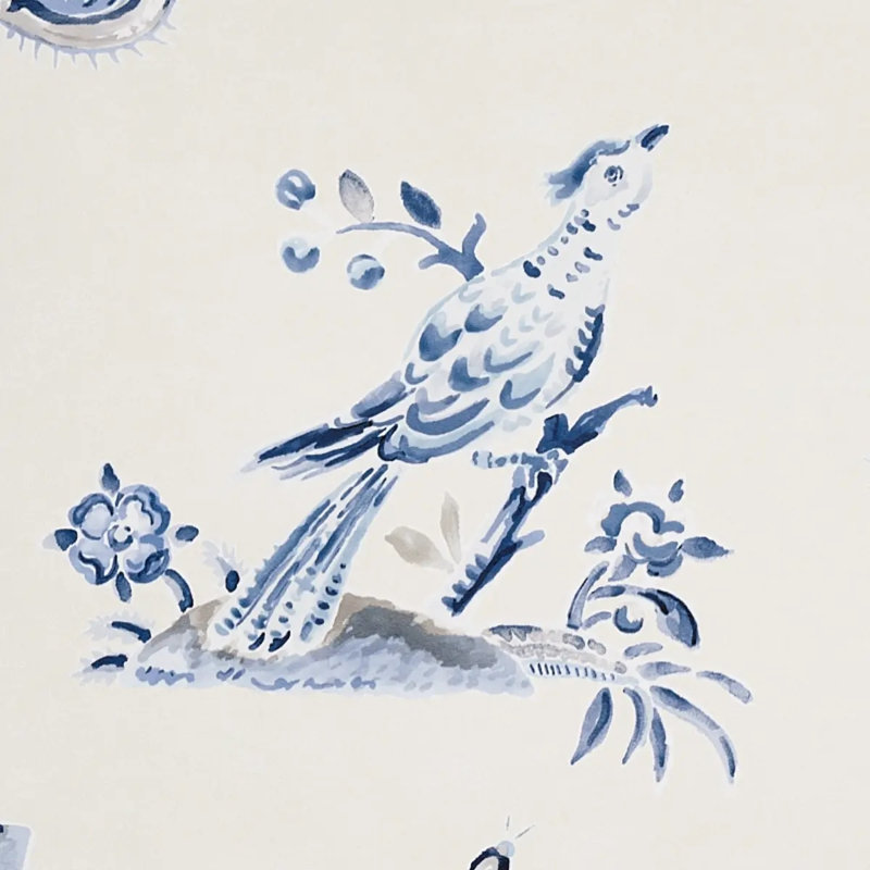 Magical Menagerie Wallpaper, Blue
