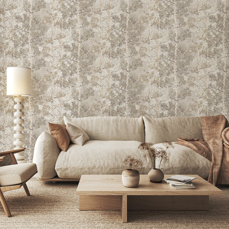 10.05m x 53cm Matte Wallpaper Roll, Beige