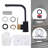 Single-Handle Stainless Steel Deck-Mount Bar Faucet for Prep or Small Sinks-94086497